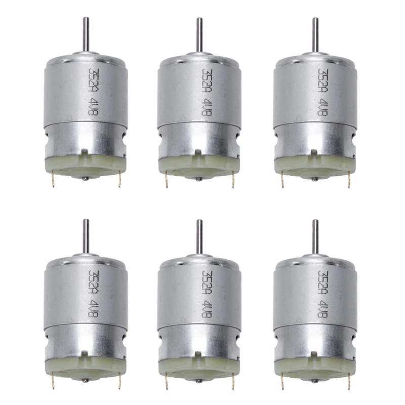 

6X RS380 DC 1.5-18V 30000RPM Micro Motor 38X28mm For RC Model Toys DIY, Silver