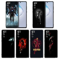 phone case for samsung note 8 9 10 m11 m12 m30s m32 m21 m51 f41 f62 m01 case soft silicone cover iron man lover marvel super her