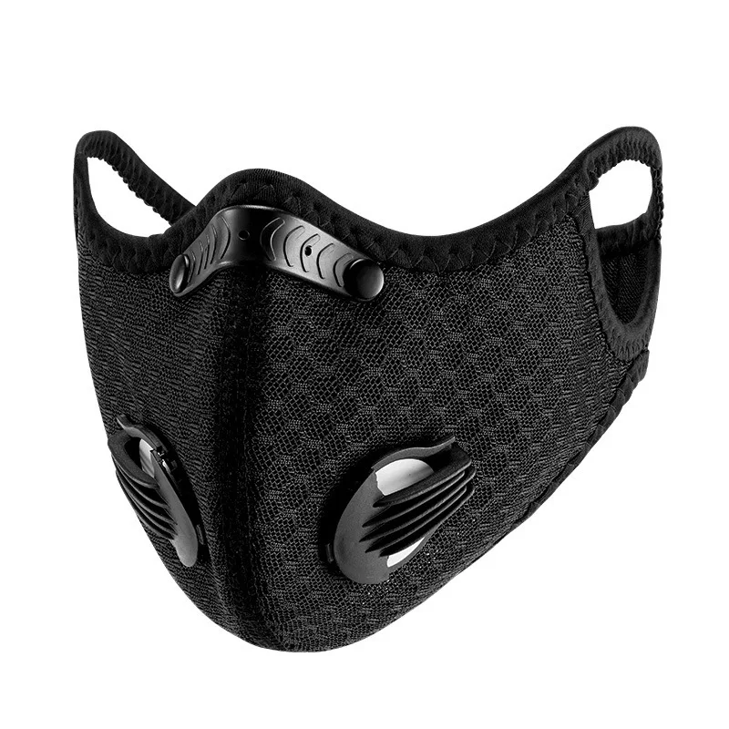 

Respirator Reusable Mask With Activated Filter Breath Valve Mask Half Face Carbon Mountain Bicycle Motor Masks Face Cover