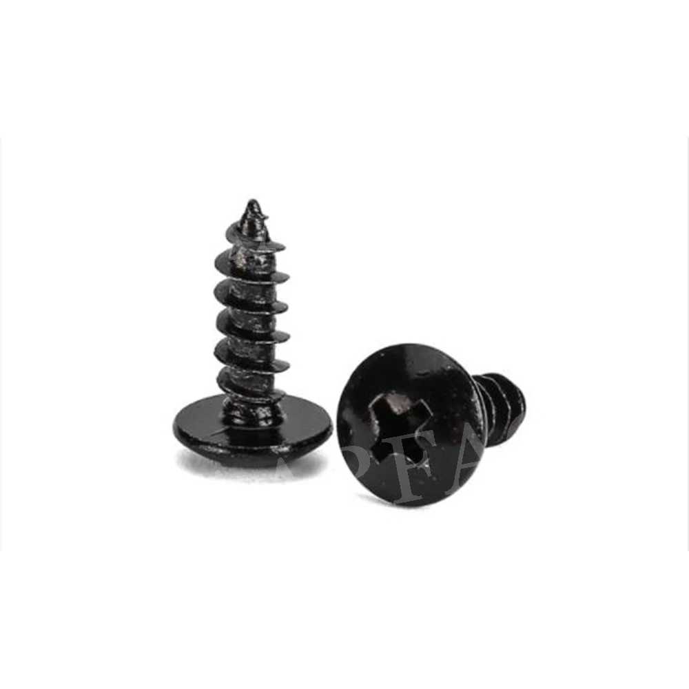 10 шт. саморезы с грибовидной головкой из черной углеродистой стали