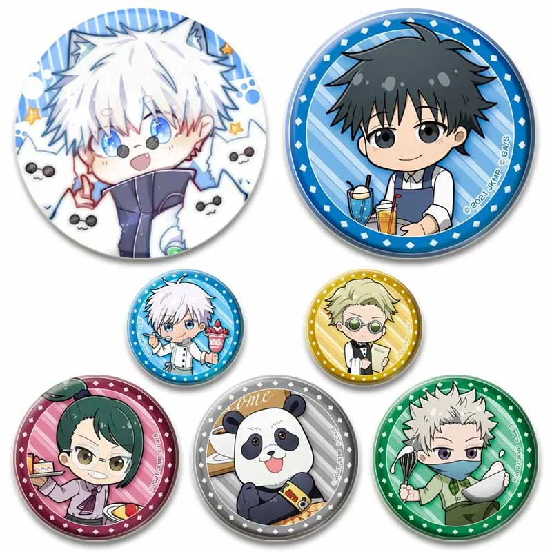 Памятные булавки в стиле аниме juютсу Kaisen, жестяная брошь ручной работы с мультяшным рисунком для рюкзака, одежды, нагрудного орнамента, подарки