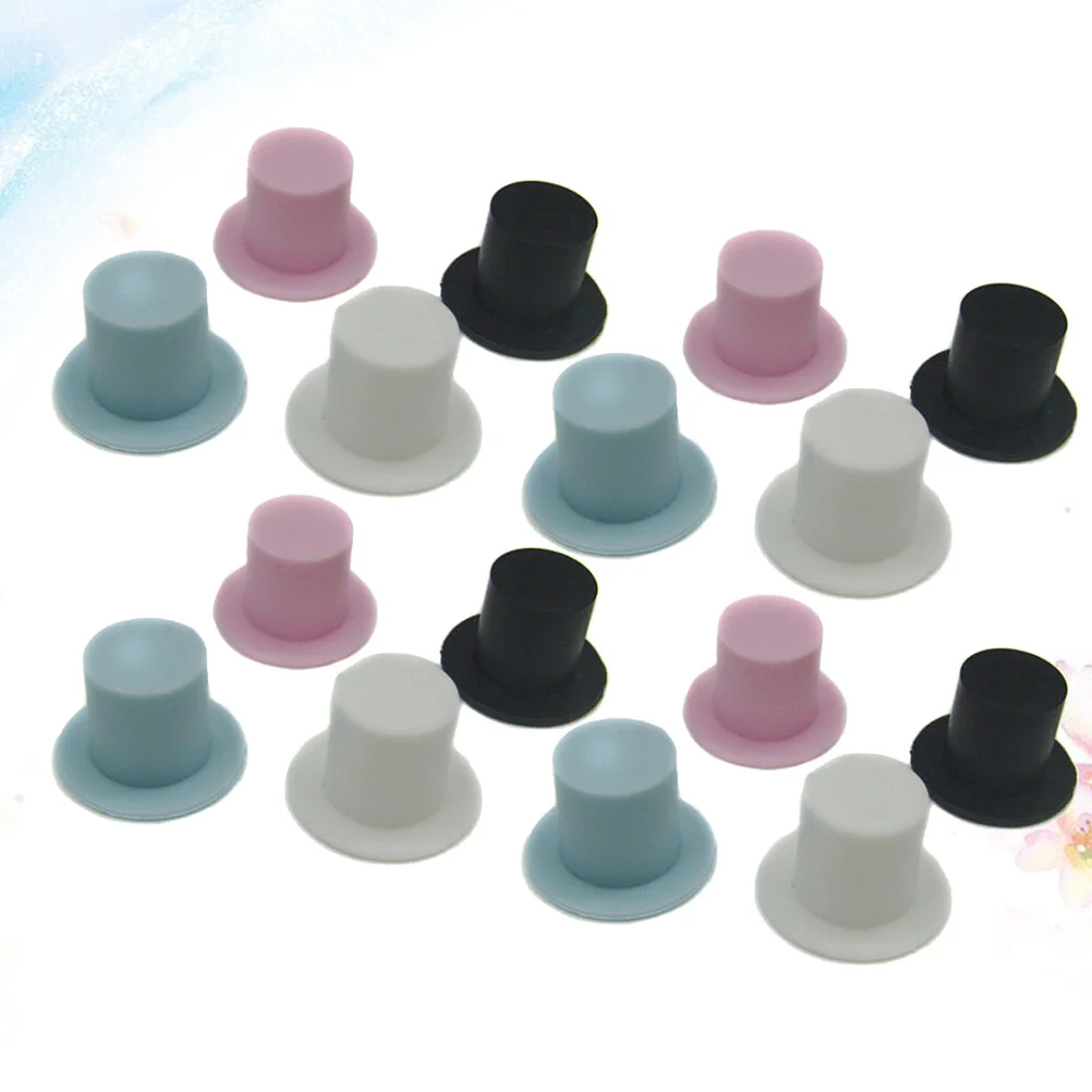 

100 шт., черные технические миниатюрные шляпы для рукоделия, товары для рукоделия «сделай сам», 2,3 см (разные цвета)