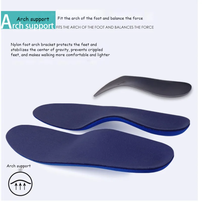  Youpin Male Female High Arch Foot Flat Insole Orthopedic Relieve Bone Spur Plantar Fascia Pain Arch Support Orthopedic Mi