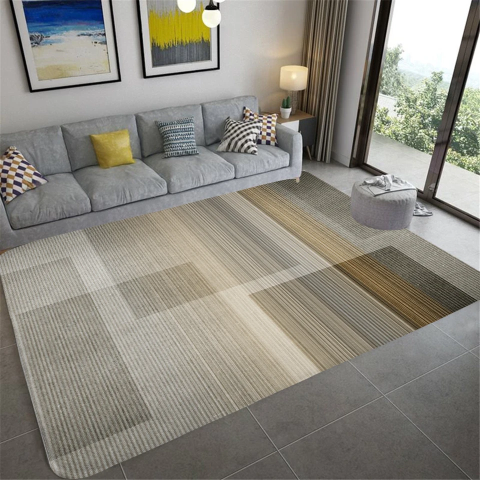 

Modern Geometric Anti-slip Carpet Indoor Printed Decoration Large Area Rugs Living Room Bedroom Sofa Floor Decor Mat Tapis Salon