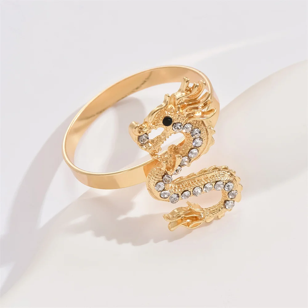 10 шт. новинка набор бриллиантов Xianglong кольцо для салфеток золотистый дракон