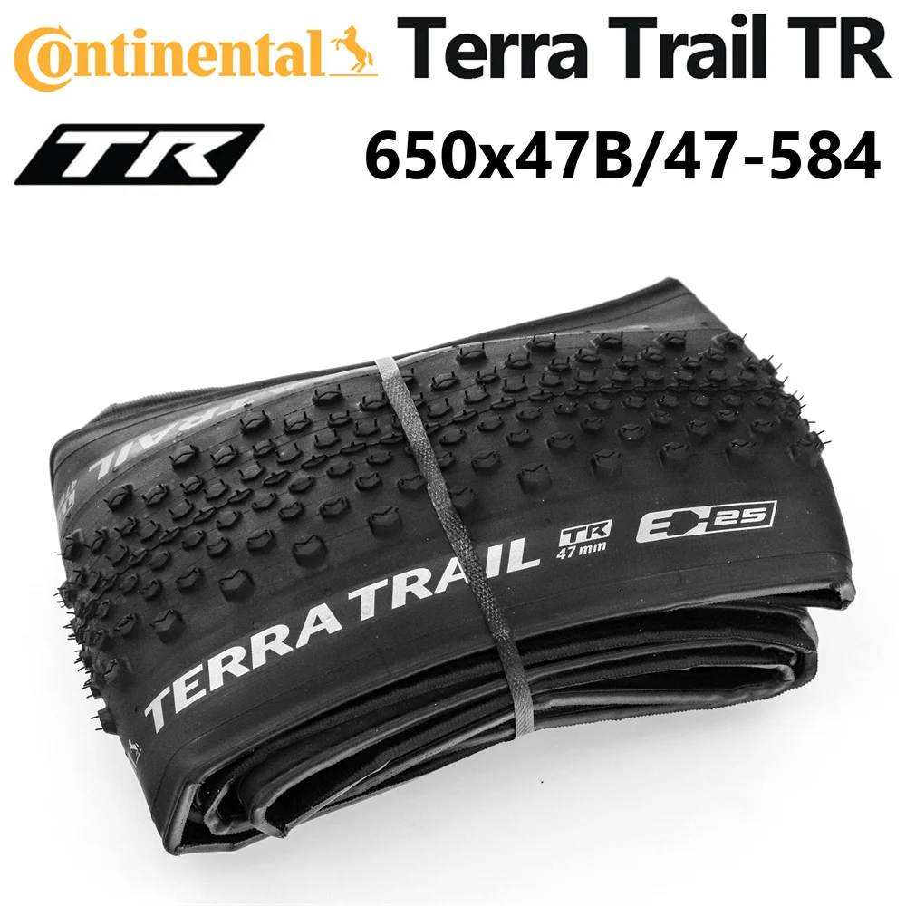 

Continental Terra Trail TLR 47-584 E-25 Folding Clincher tyre Cyclocross 650B Gravel bike Tubeless Ready tire 27.5x1.75in