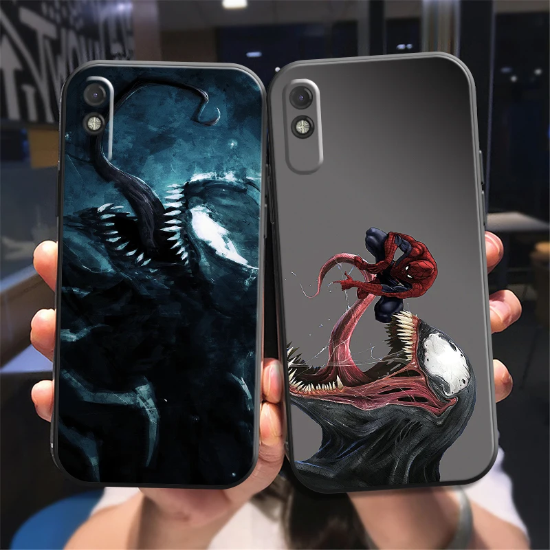 

Marvel Venom Phone Case For Xiaomi Redmi 7 7A 8 8A 9 9i 9AT 9T 9A 9C Note 7 8 2021 8T 8 Pro Funda Carcasa Silicone Cover Soft
