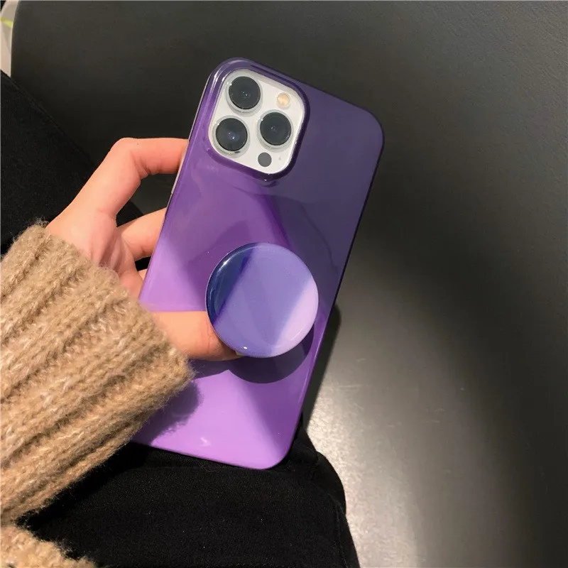 

Suitable for Apple 13/14 pro max phone case iPhone 12 Pro Max fall resistant creativity Simple purple