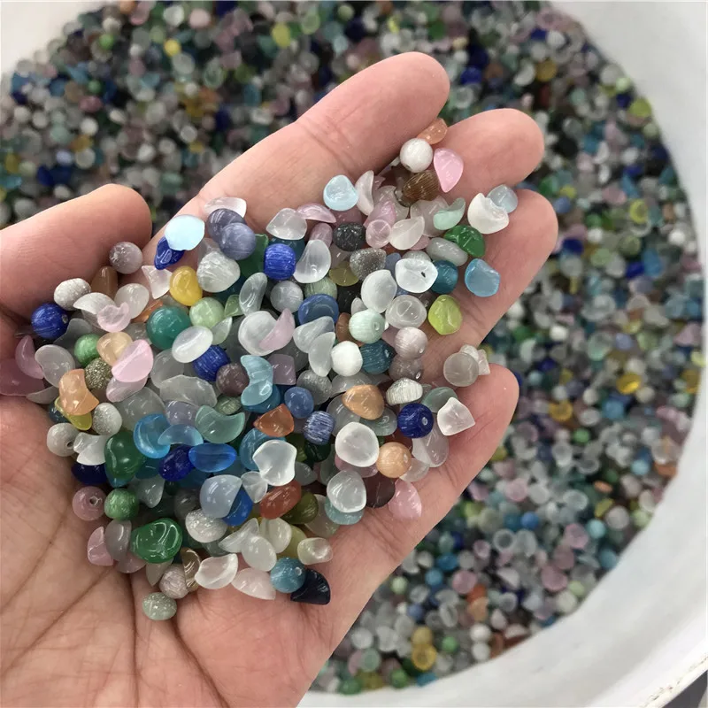 

1/2lb cat eye Stone Quartz Crystal Tumbled Bulk Stone Gravel Reiki healing
