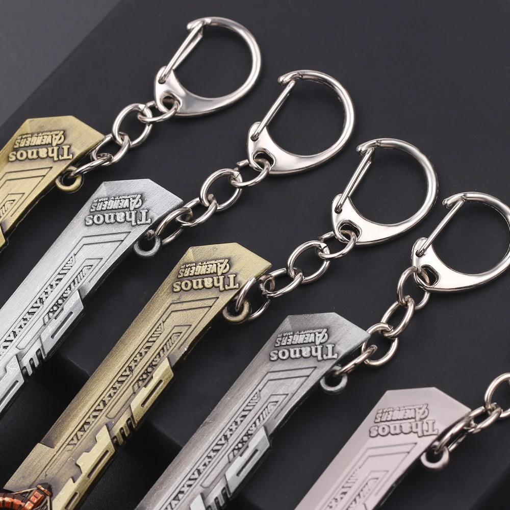 Marvel Thanos Мстители брелок Бесконечность войны брелоки в виде оружия Mjolnir