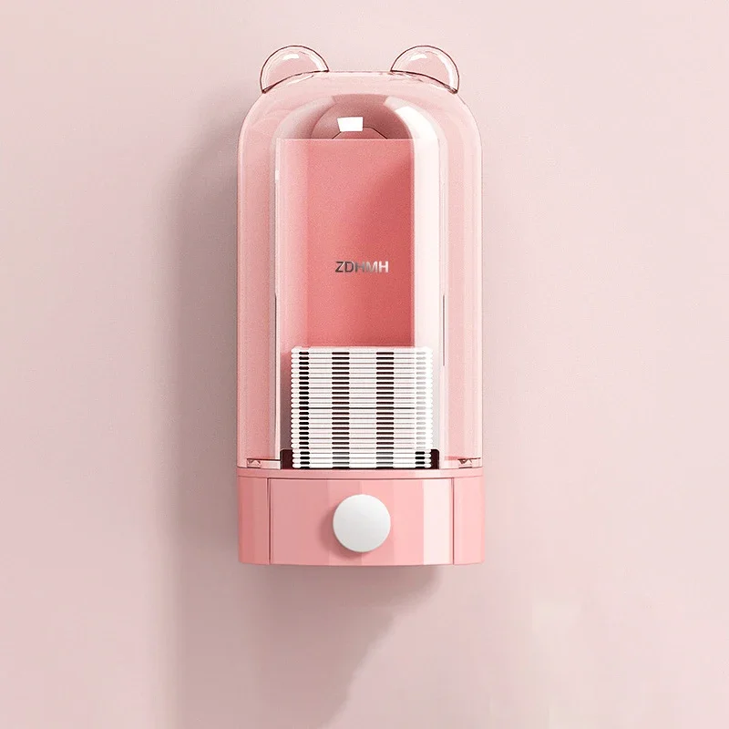 

Desktop Makeup Cosmetic Cotton Pad Pull Out Dispenser Automatic Organizer Holder for Salon Casual Supplies Storage Tools