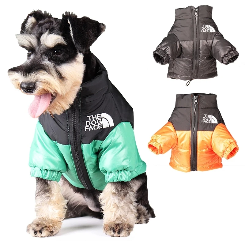 

Большая зимняя одежда для домашних животных, одежда для собак, французский бульдог, для щенков, для маленьких и средних собак, светоотражающ...