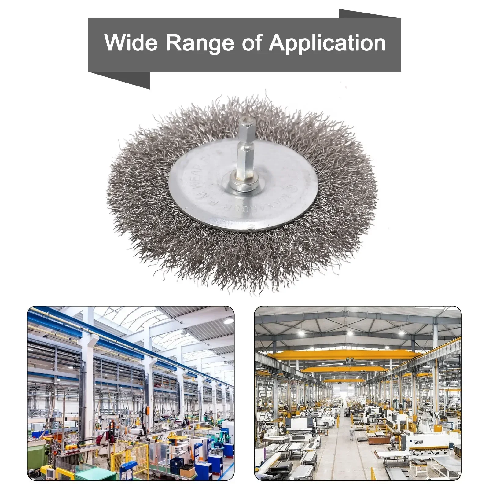 4 дюйма 100 мм круглая щетка из нержавеющей стали для настольного шлифовального