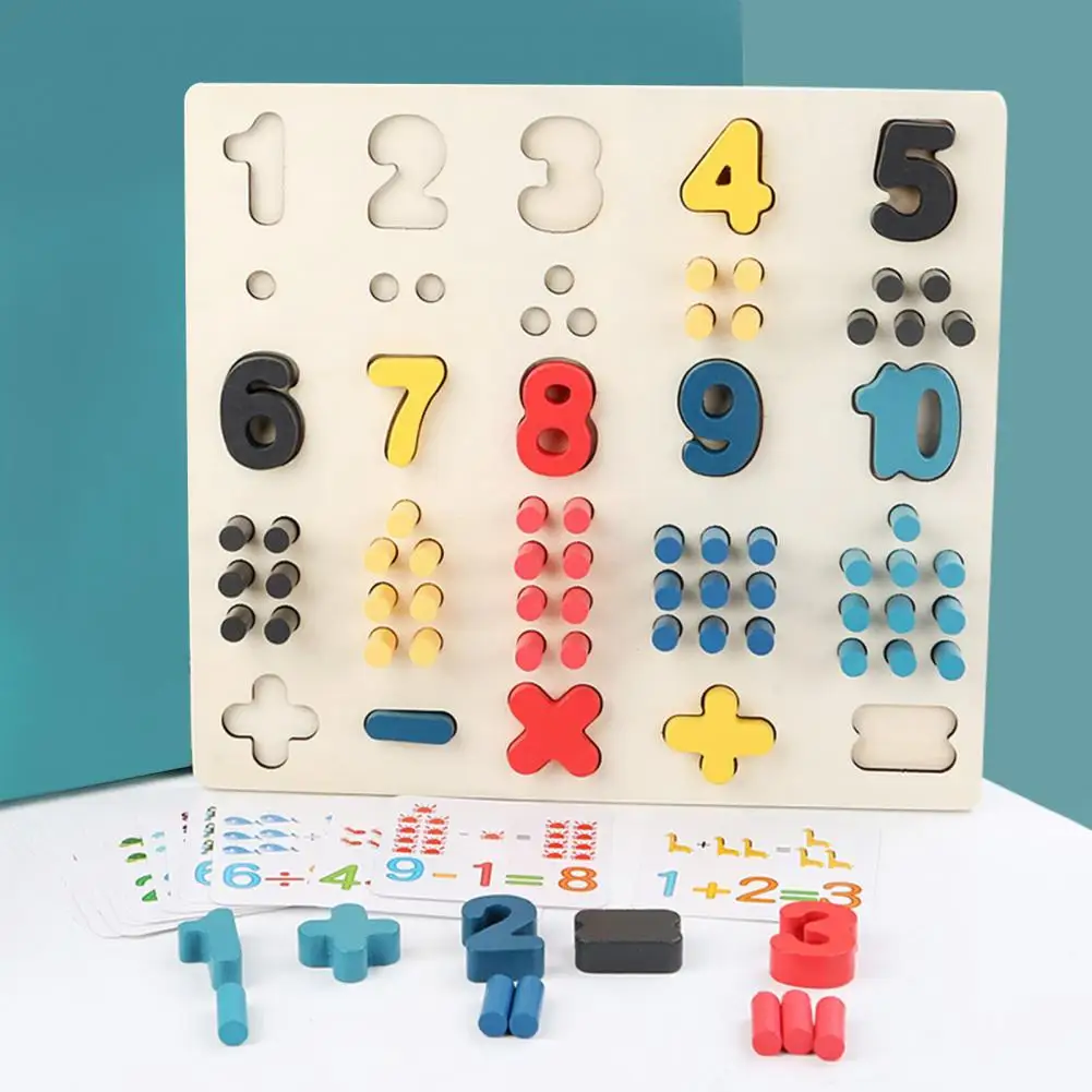 Головоломка с числами уникальный легкий обучающий 3D-пазл для раннего развития