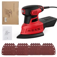 meterk 1 6a 12500rpm sander 200w mouse sander with 20pcs sanding papers power tools for polishing small areas refinishing paint