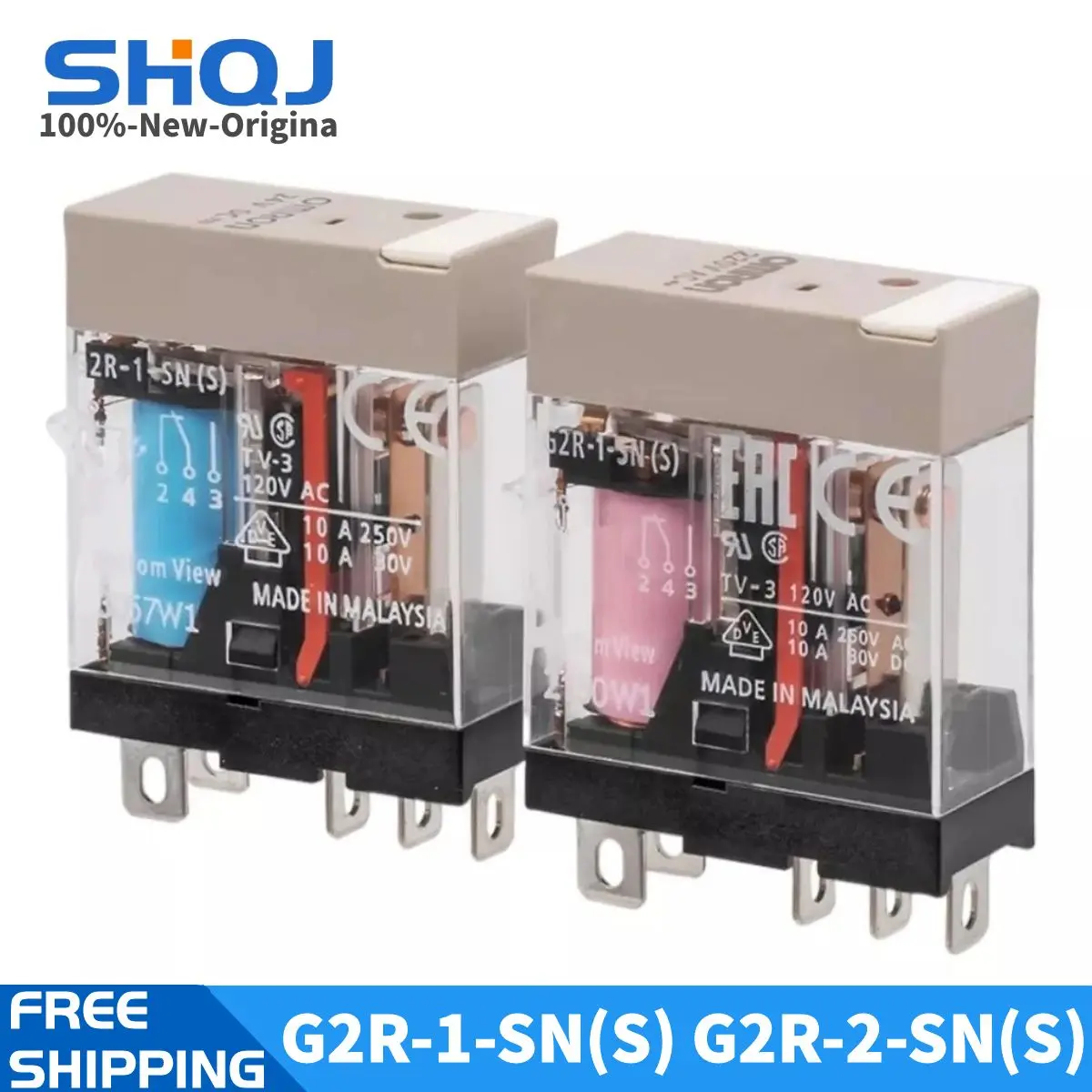 

5PCS RELAY G2R-1-SN(S) 24VDC G2R-2-SN(S) SND(S) SNI(S) 24V 220VAC 110VAC P2RFZ-08-E P2RFZ-05-E 100%-new-original