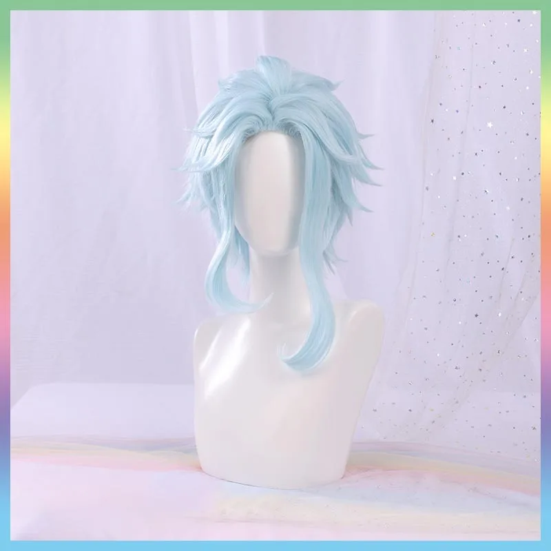 

Fatui Cosplay Doctor II Dottore Wig About 35cm Game Genshin Impact Short Role Cosplay Anime Wigs