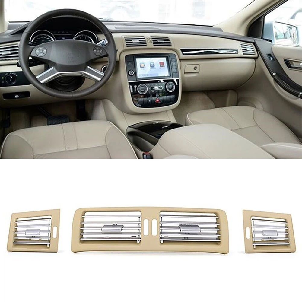 

3pcs Car Inner Center C+L+R A/C Air Outlet Vent Cover For Mercedes R R300 R350 A2518302554 A2518302654 Air Outlet Vent Cover