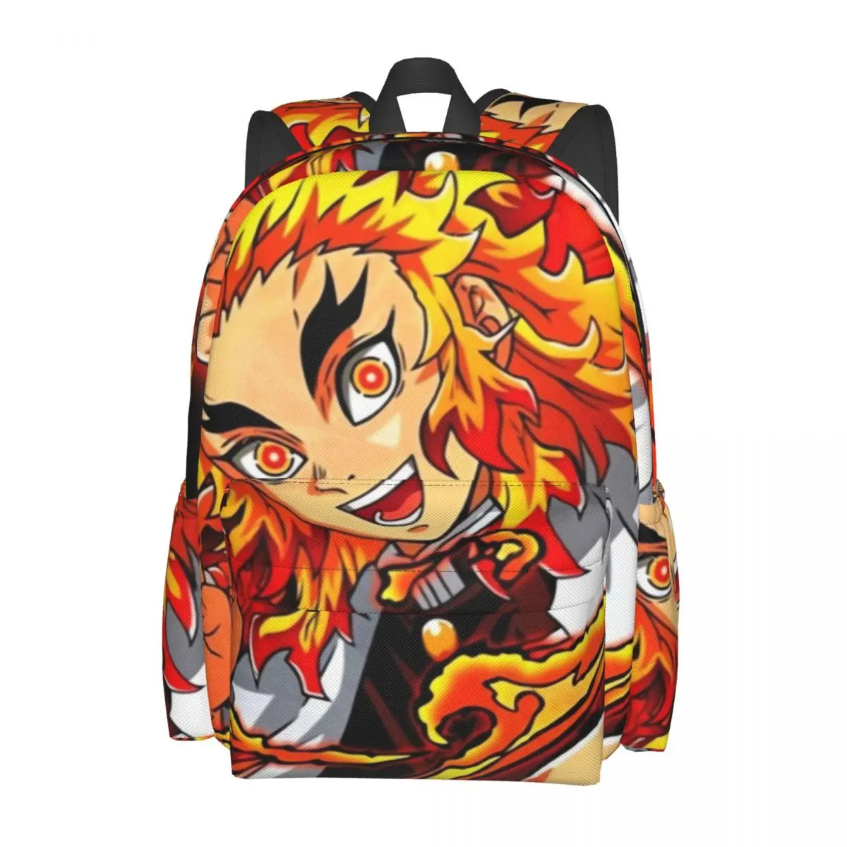 

Demon Slayer Anime Backpack The Flame Hashira Novelty Backpacks Boy Camping Pattern School Bags Design Rucksack