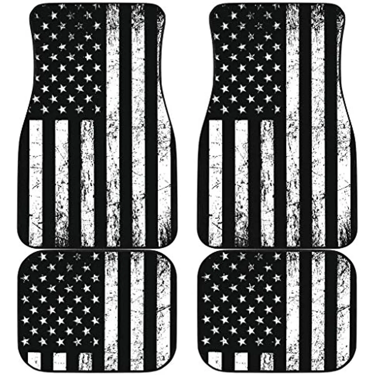 Черно-белый Патриотический американский флаг индивидуальный автомобильный