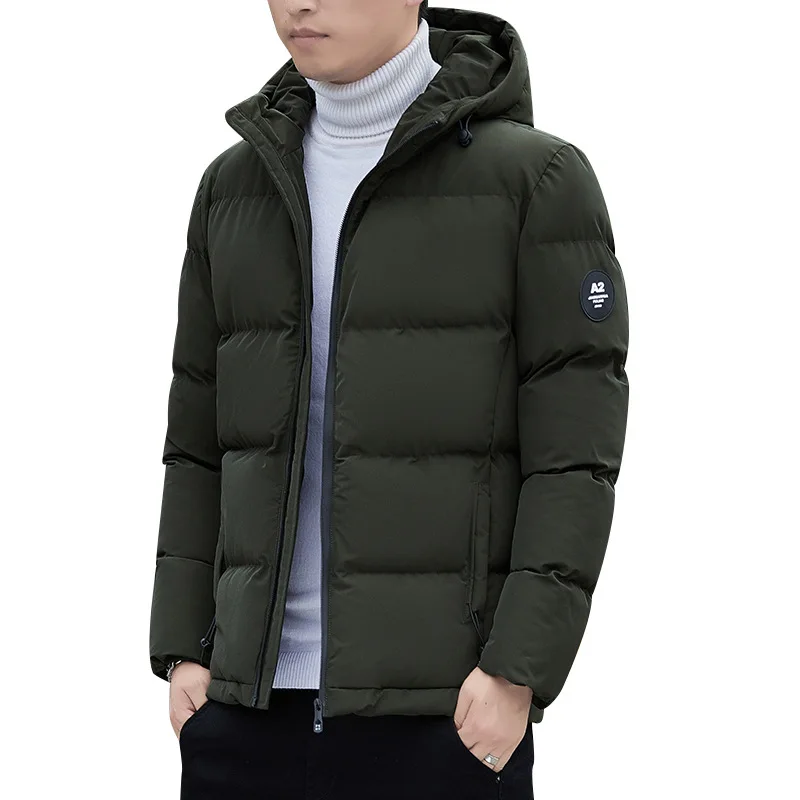 2022 Winter New Light Luxury Fashion Padded Jacket Men Trend Men Padded Jacket Casual Thickening Warm Jacket Boutique Clothing