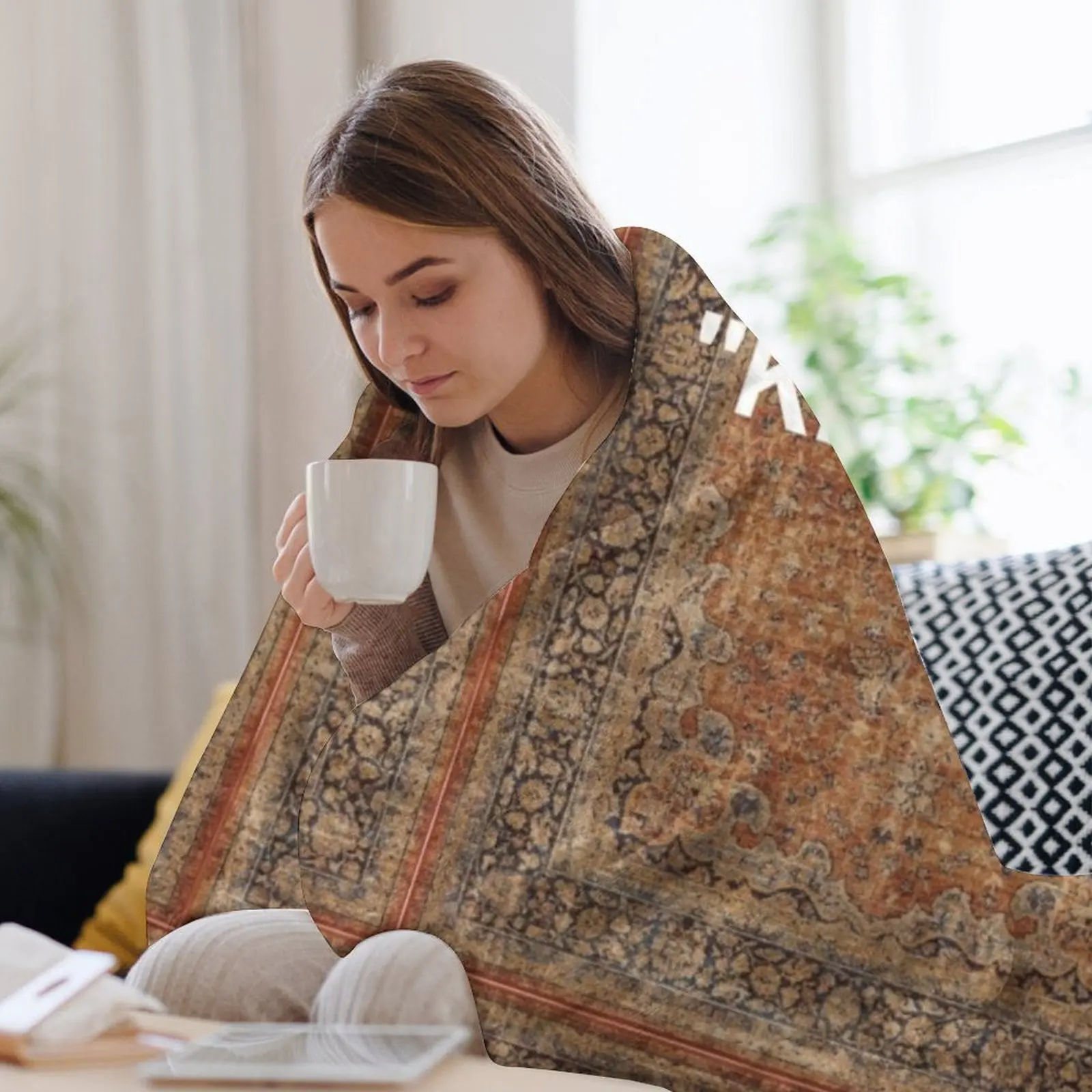 Новое одеяло KEEP OFF - антикварное для коврика Orian одеяла на Хэллоуин спального