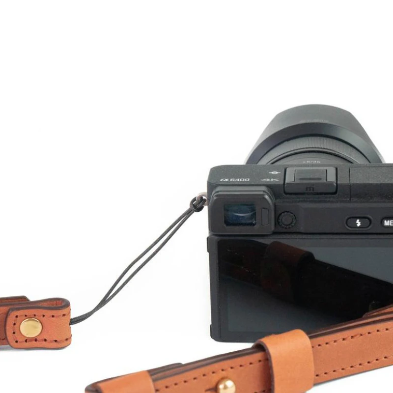 80-110cm Cowhide Leather Camera Shoulder Neck Straps Carrying Belt DSLR Strap Grip for Sony Lumix Nikon Canon FUJI Leica Pentax