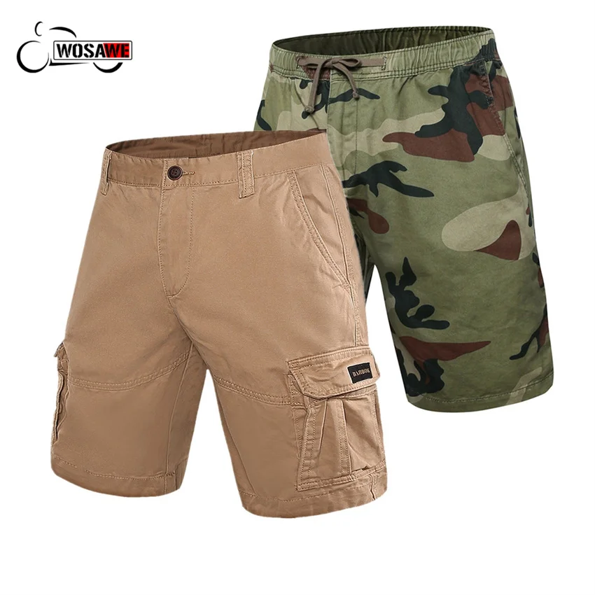 

WOSAWE Summer Men's Motorcycle Shorts Quick dry Breathable Loose Racing MTB Bike Shorts ciclismo Bicycle Riding Running Shorts