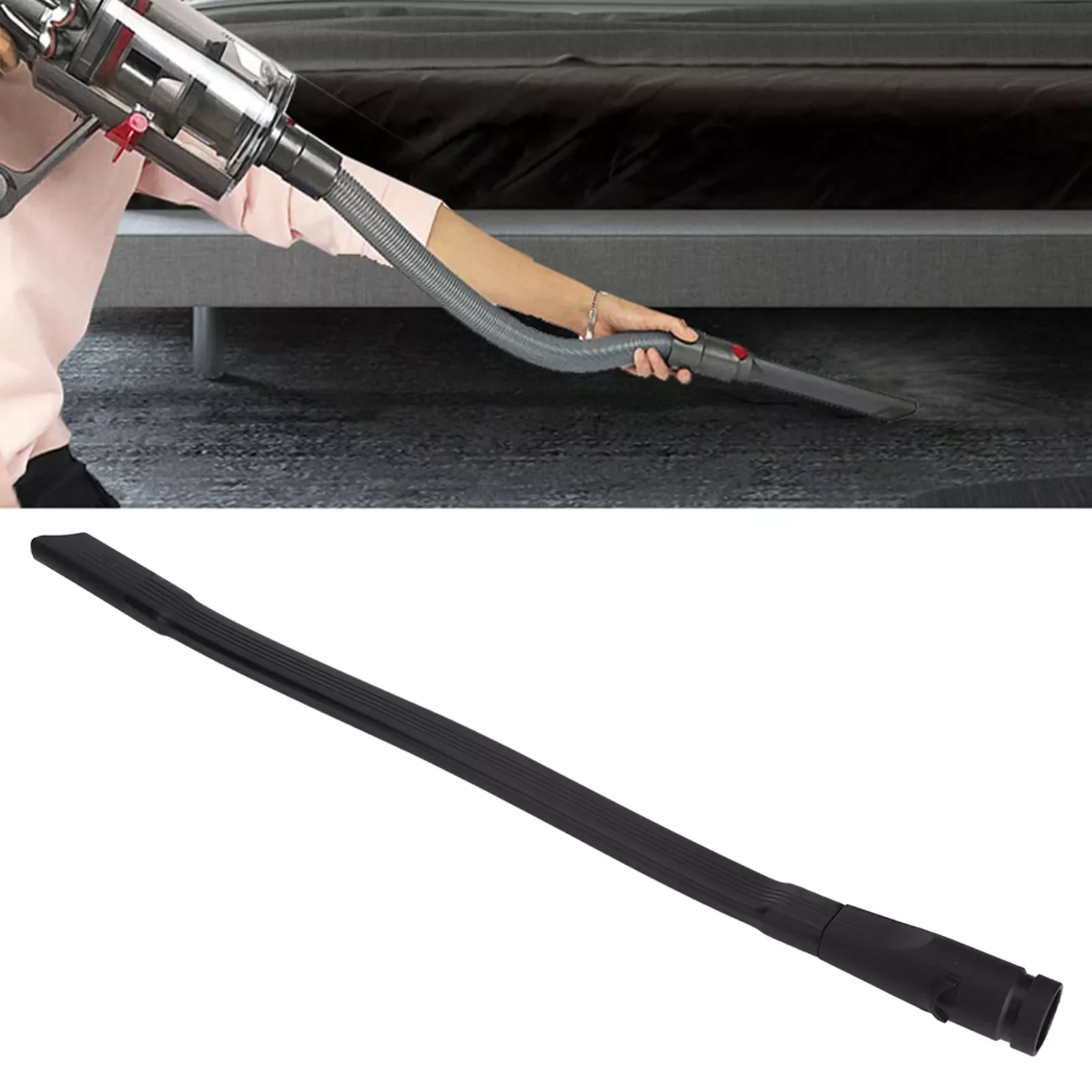 

Long Extended Soft Flat Suction Head Fit for Dyson Vacuum Cleaner Replacement Home Sweeper Part Accessory Flexible Crevice Tool