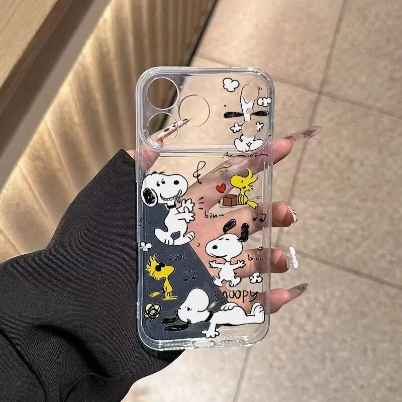 Фото Модный чехол для телефона Snoopy для Vivo Y31 V60 V30 V27 V40 V50 Lite V25 V23 V21E V20 V21 V23E V27E V29E Y200 V30E Мягкий прозрачный чехол №5