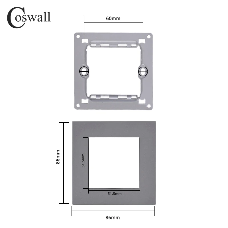 

Coswall E20 серийный серый ПК-панельный выключатель