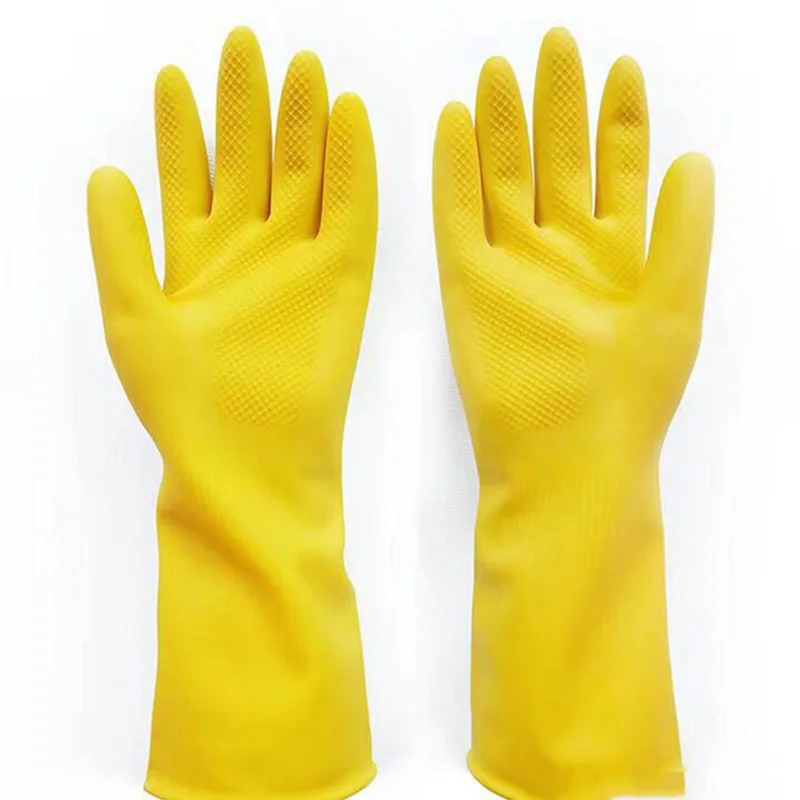 Dishwashing Cleaning Gloves Silicone Rubber Sponge Glove Household Scrubber Kitchen Clean Tools Kitchen