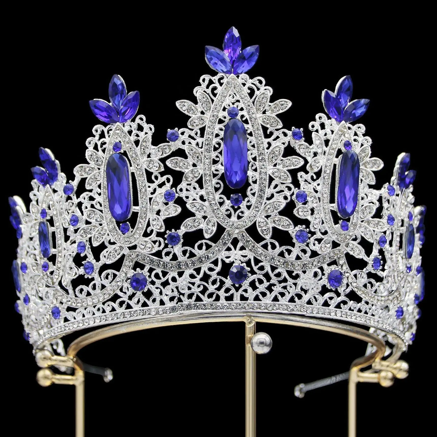 

DIEZI 2023 Новая Винтажная тиара в стиле барокко серебряного цвета с кристаллами корона для девочек свадебная корона для невесты ювелирные изделия для платья аксессуары
