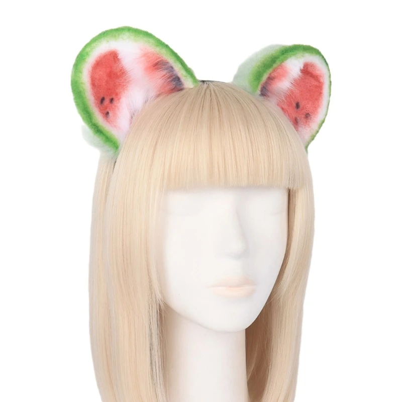 

Cat Ear Hairband Music Festivals Anime Character Headband Adult Plush Headpiece Carnival Cosplay Props Unisex