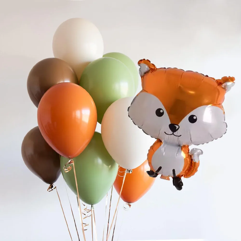 

10 фольгированных шаров-животных из джунглей