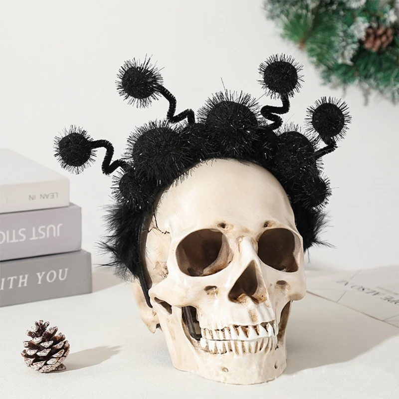 652F Забавная темная повязка на голову с гирляндой Хэллоуин костюм для украшения