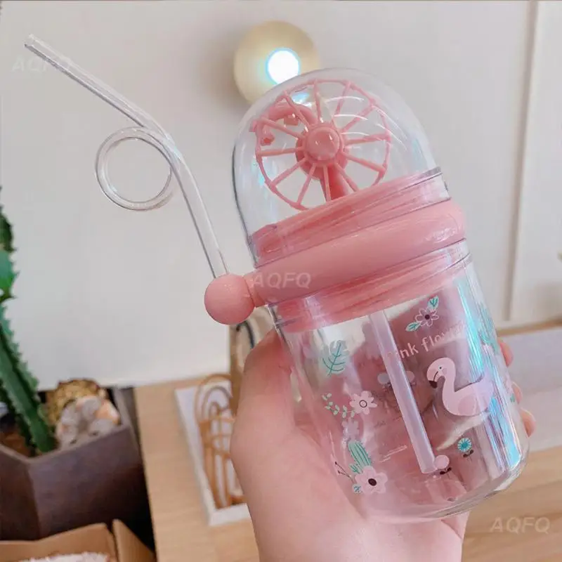 Creative Squirting Whale Cup Children's Creative Fun Cute Plastic Cups Portable Anti-drop Water Scale Windmill Cup Drinkware