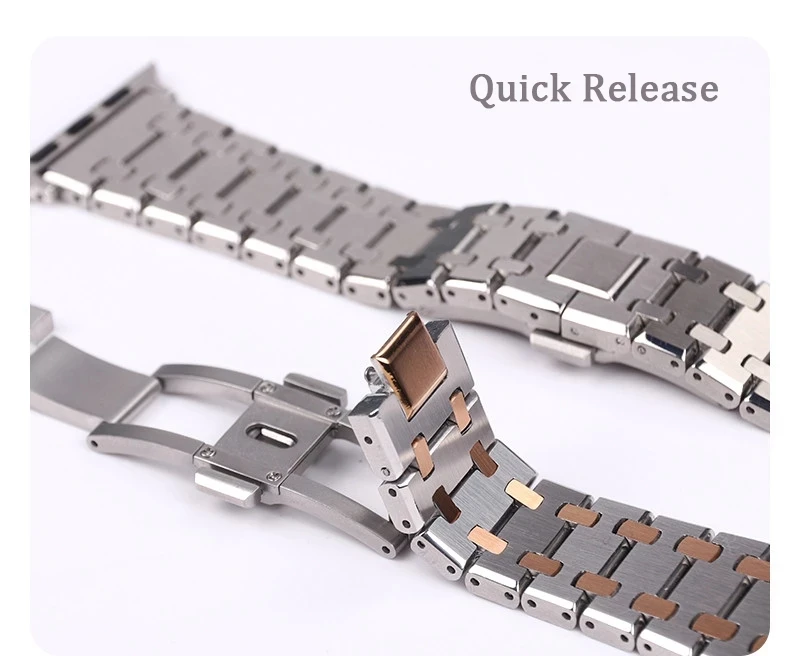 Business Watch Strap Bracelet For Apple Watch Band 7 45mm 44mm 42mm 38mm Metal Straps For iwatch Series 6 SE 5 4 3 2 Accessories
