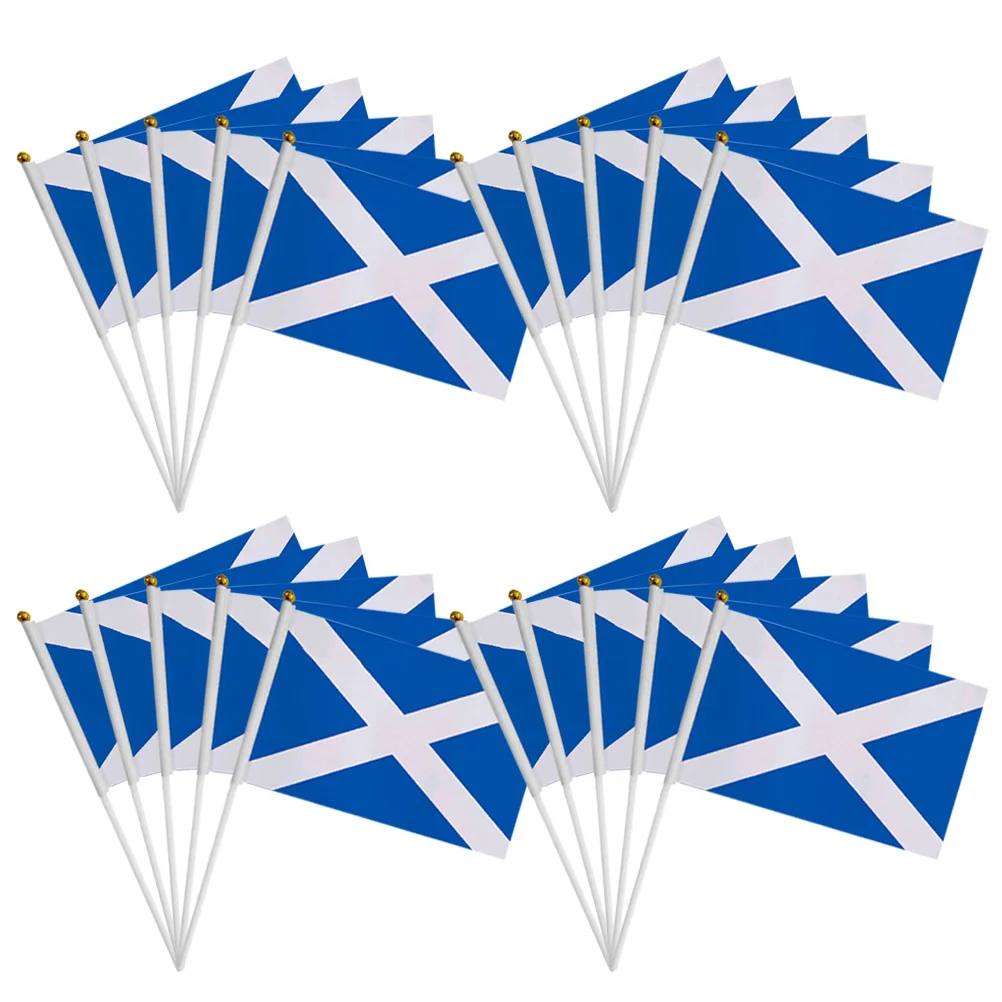 

Flag Scottish Scotland Handheld Flags Stick Party Sports World Waving Hand Mini Country International Favors Topper Cupcake