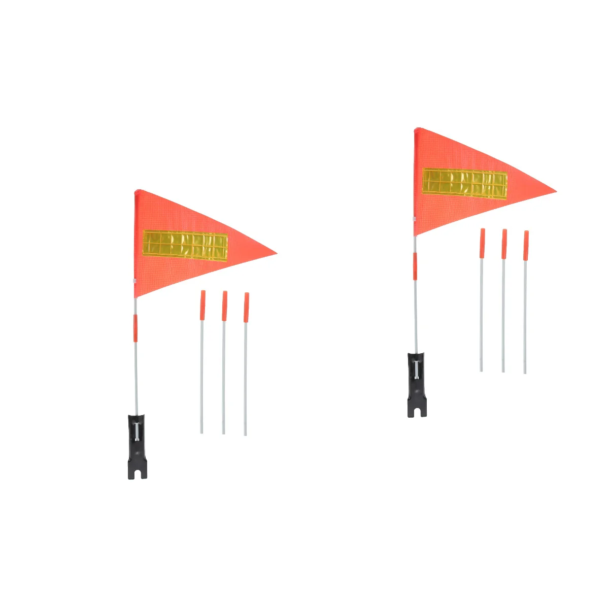 

2 Sets Bicycle For Kids Bike Safety Flag Children Convenient Kids Advertising Bicycles Cycling Pole Bikes Tail Supplies