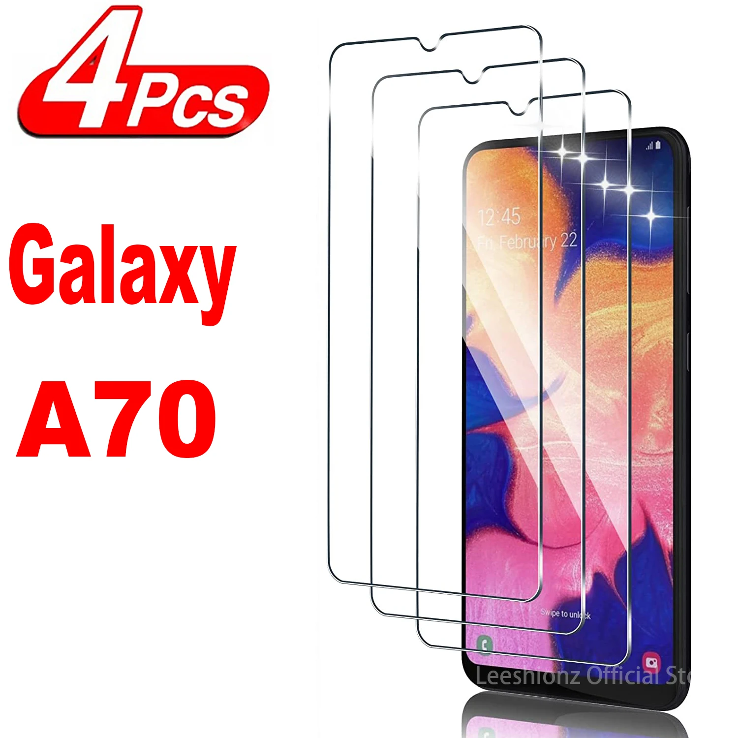2/4 шт. Защитное стекло для экрана Samsung Galaxy A70 A70s пленка из закаленного стекла