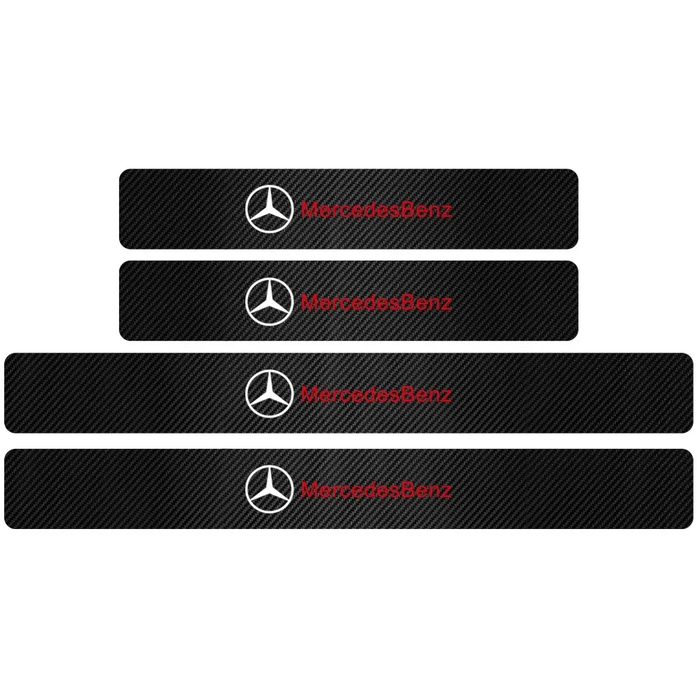 4 шт. наклейки из углеродного волокна для Mercedes Benz AMG W124 W202 W203 W204 W210 W211 W212 W220