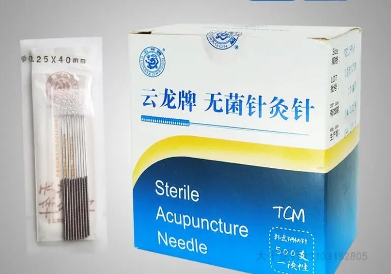 500pcs/box yunlong sterile acupuncture needle disposable acupuncture beauty massage needles no tube 0.16*7/0.16*13mm