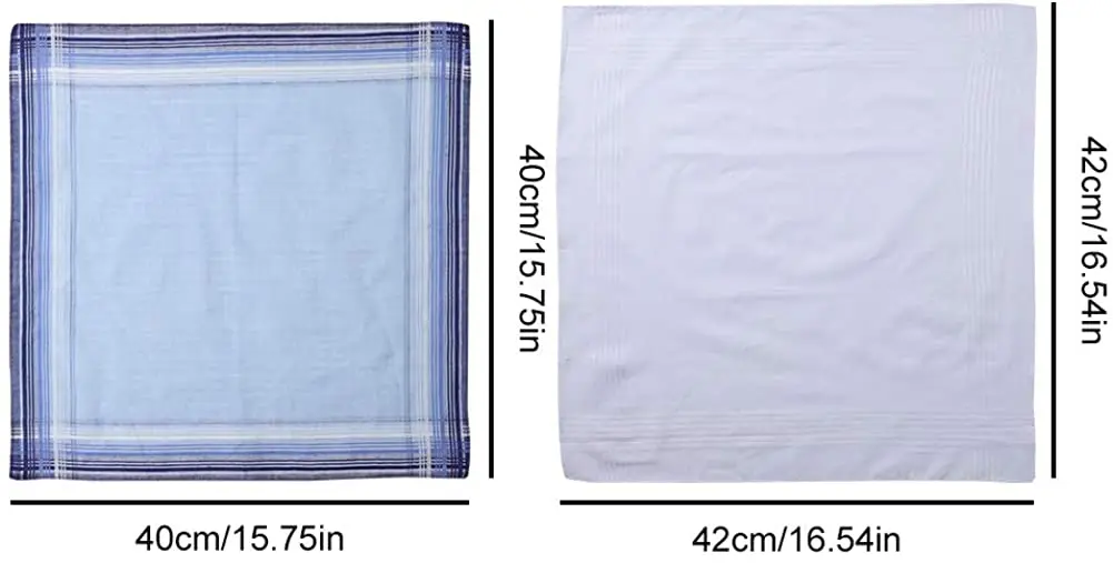 Мужской классический карманный носовой платок из чистого хлопка 20 шт. |