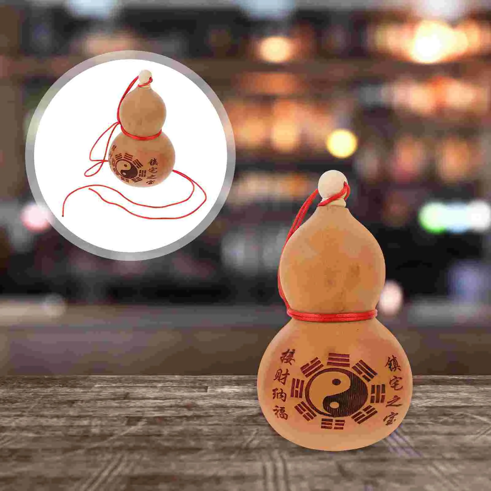 

Gourd Bottle Water Natural Wu Chinese Lou Pot Jug Good Container Lu Drinking Luck Hu Statue Sake Flask Wealth Calabash Storage