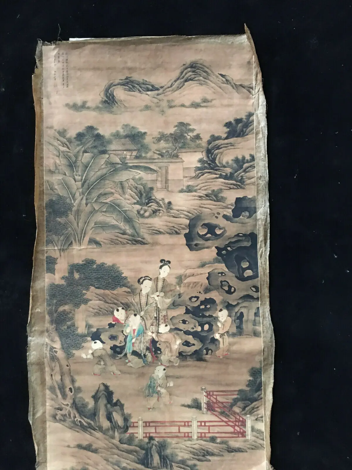 

Chinese Old Scroll Wang Pu - happy Pictures Painting Rice paper painting Slice