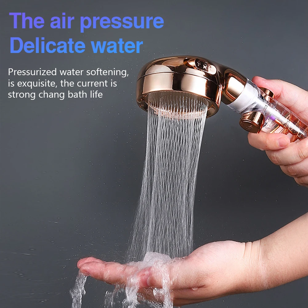 shower head high pressure showerhead 3 mode watering can with one key stop water saving showers for bathroom accessories new free global shipping