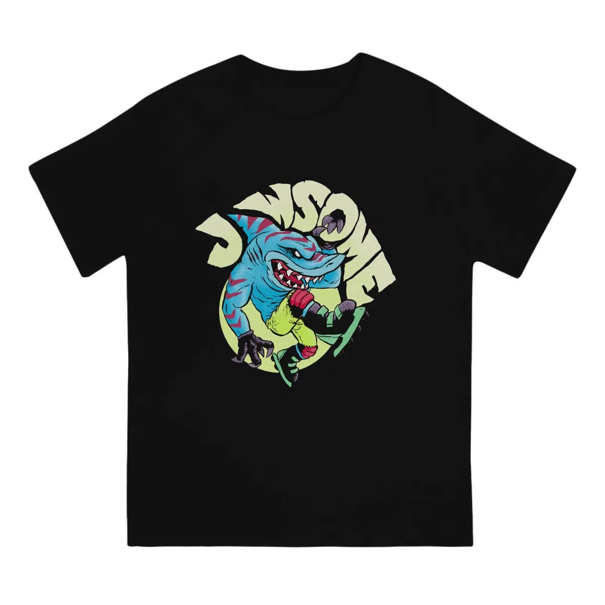 

Jawsome Essential Men TShirt Street Sharks Jab Animated Crewneck Short Sleeve Fabric T Shirt Humor High Quality Gift Idea