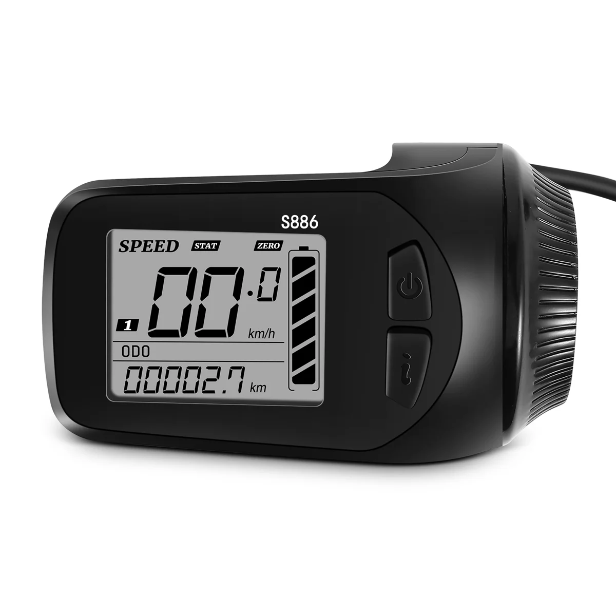 

24V/36V/48V S886 Ebike LCD Display Panel Thumb Throttle for Electric Bicycles E-Scooter