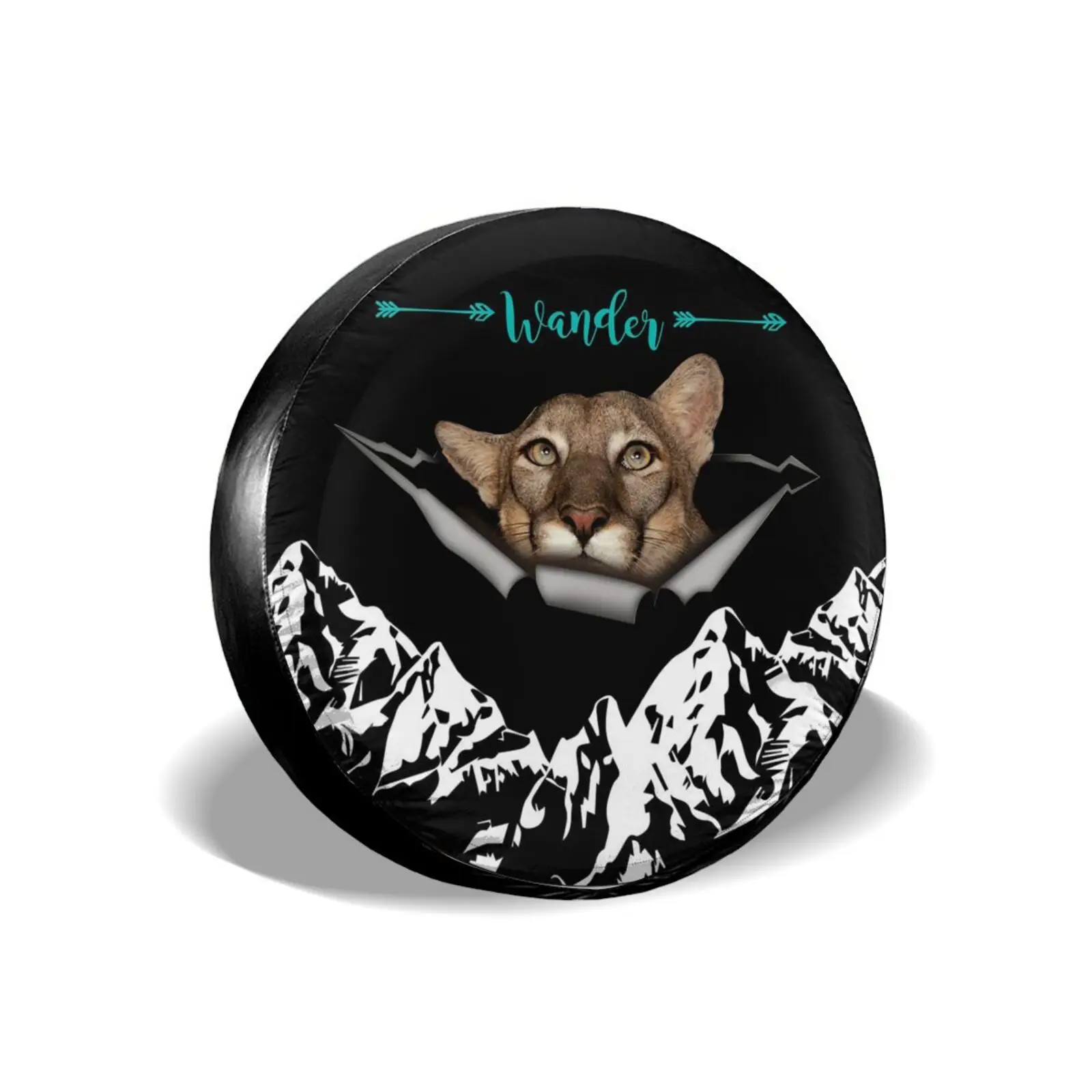

Compass Tire Cover Universal Spare Wheel Tire Cover Wheel Covers for Trailer RV SUV Truck Camper Travel Trailer